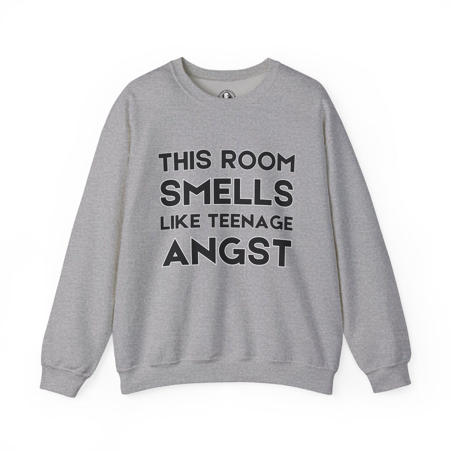 Funny Teacher Gift - This Room Smells Like Teenage Angst - Teacher's Whispered Words Sweatshirt, Funny Educator Gift, School Staff Apparel