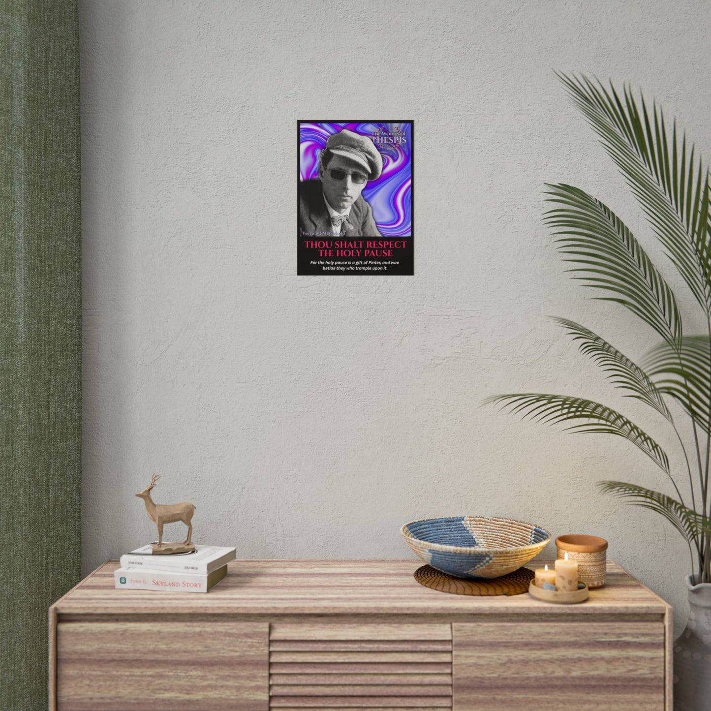 Actor Commandments Print - "Thou Shalt Respect The Holy Pause" - Funny Theatre Wall Art, Gifts for Actors, Drama Teachers
