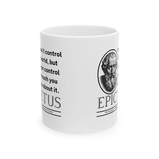 Epictetus Ceramic Mug, Cheeky Philosophy, Coffee Cup, Tea Mug, Gift for Philosophers, Funny Quote Mug, Existentialism Gift