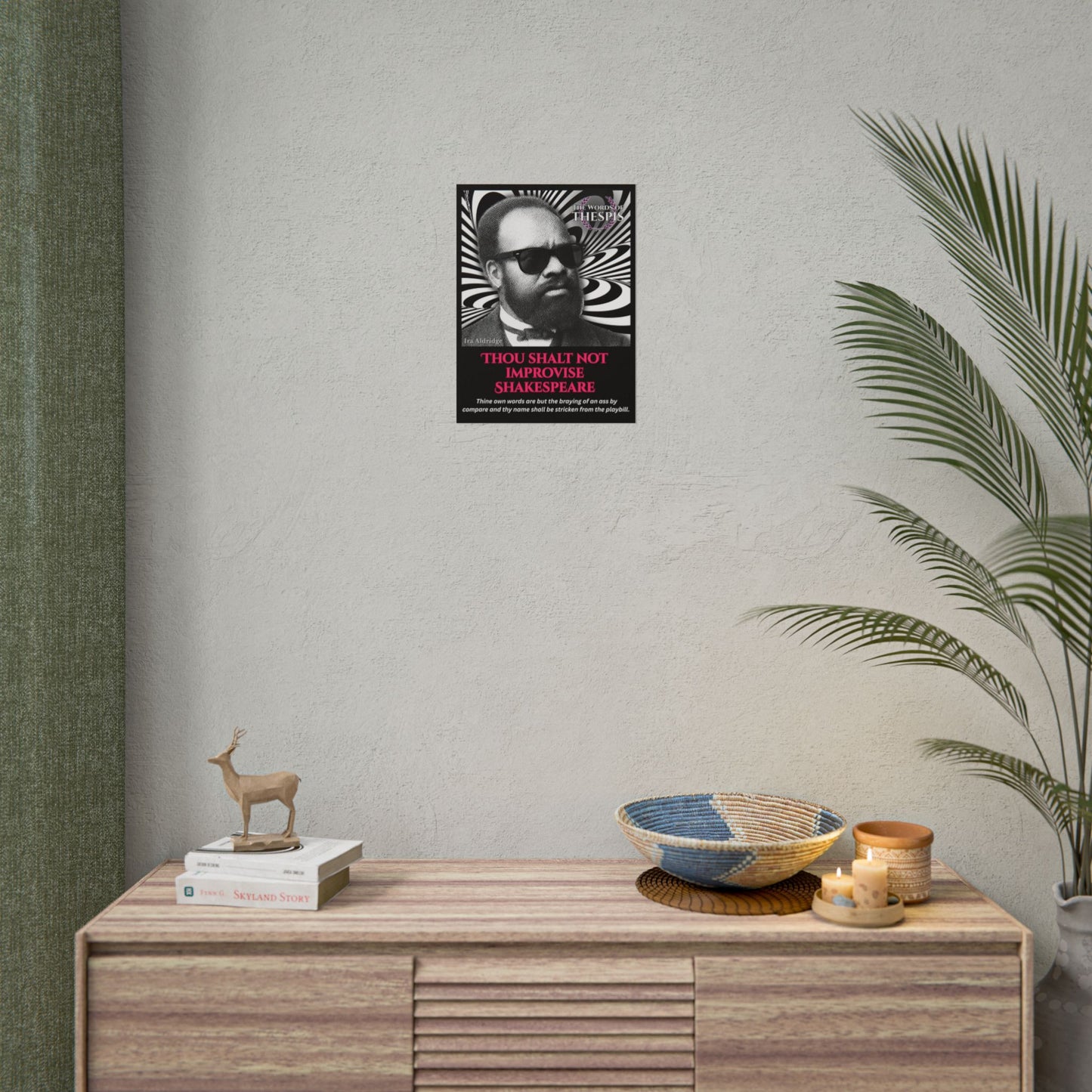 Actor Commandments Print - "Thou Shalt Not Improvise Shakespeare" - Funny Theatre Wall Art, Gifts for Actors, Drama Teachers