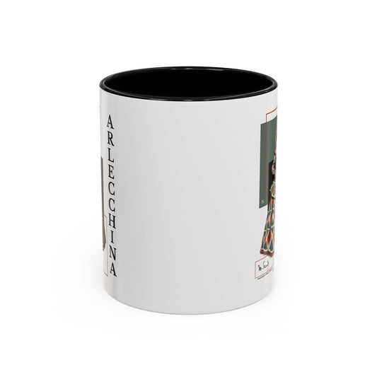 Arlecchina Commedia dell'Arte Mug - Maurice Sand Vintage Costume Mug - Theater Gift 11oz or 15oz