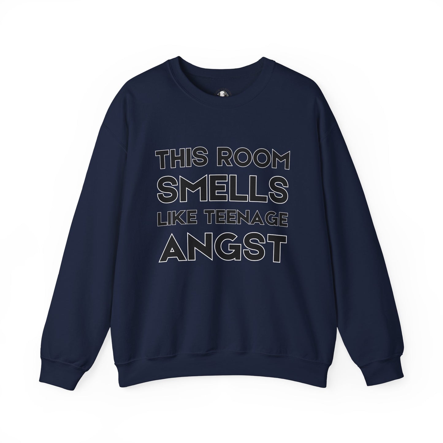 Funny Teacher Gift - This Room Smells Like Teenage Angst - Teacher's Whispered Words Sweatshirt, Funny Educator Gift, School Staff Apparel
