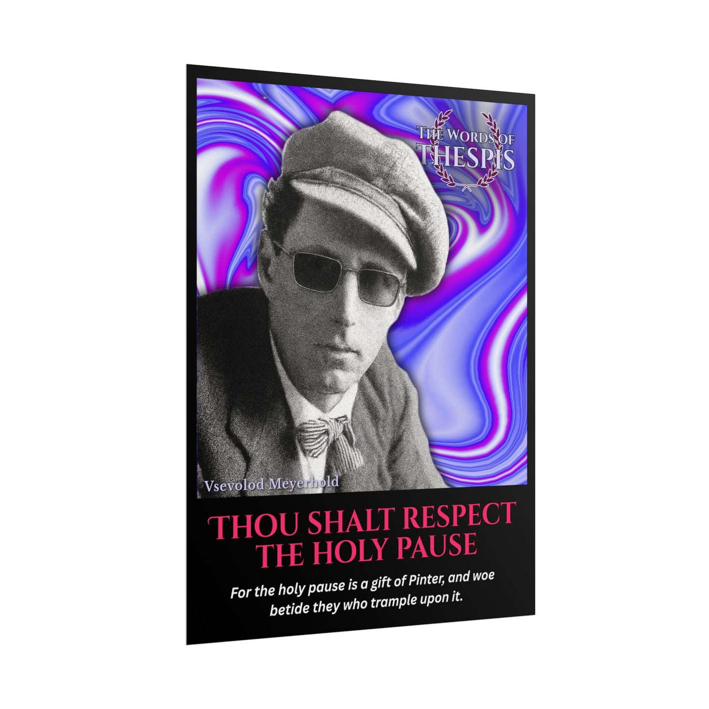 Actor Commandments Print - "Thou Shalt Respect The Holy Pause" - Funny Theatre Wall Art, Gifts for Actors, Drama Teachers