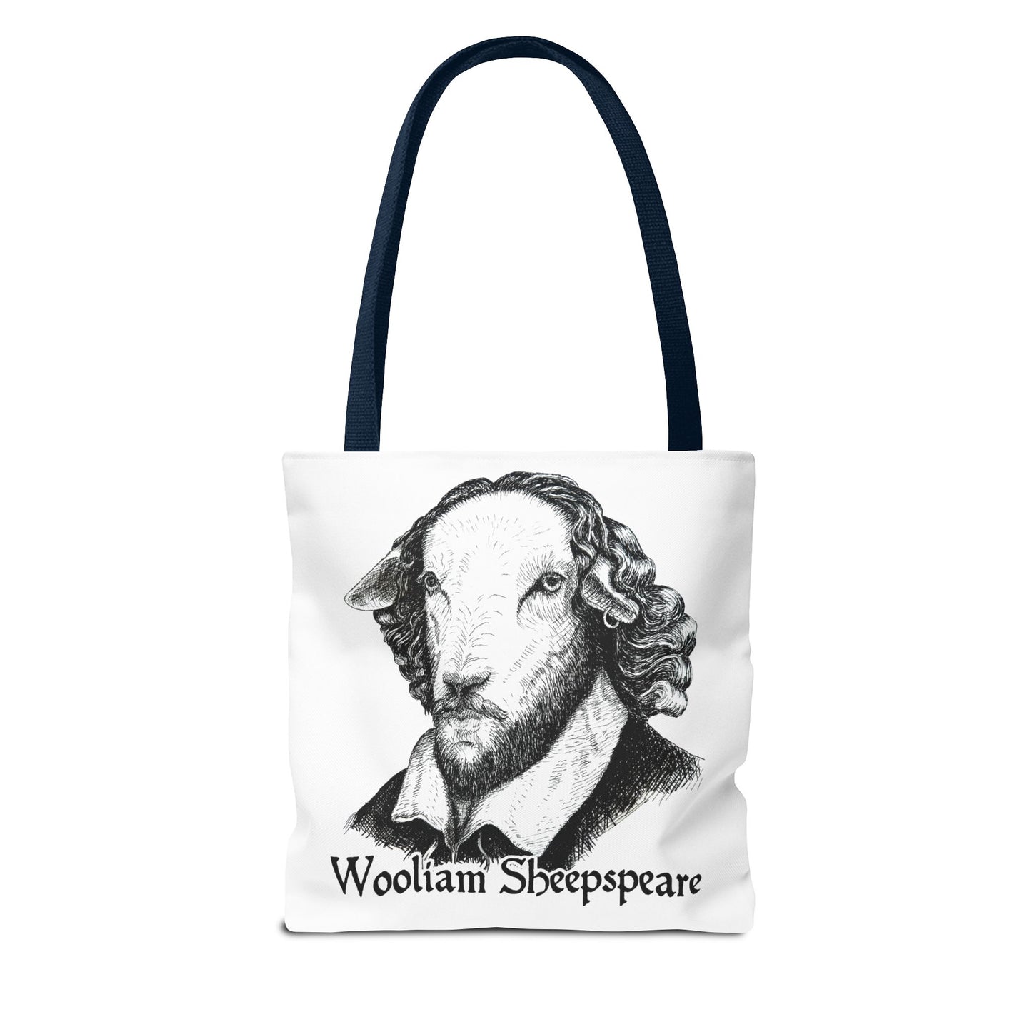 Shakespeare Sheep Tote Bag, Wooliam Sheepspeare, Baaard of Avon, Fun Functional Carryall, Literary Gift, Book Lover Bag