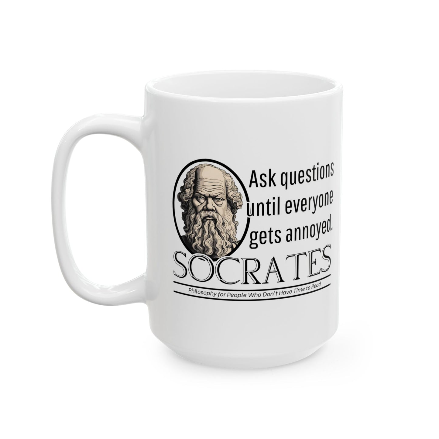 Socrates mug, Socrates Philosophy, Philosophy Lover Gift, Greek Philosophy Mug, Philosophy Student, Classics, The Republic