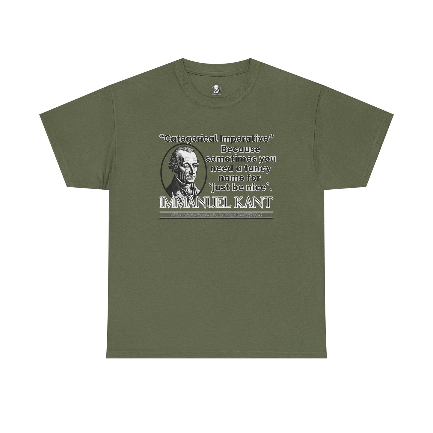 Kant T-Shirt - Categorical Imperative Parody - Just Be Nice (With Extra Steps) - Funny Enlightenment Philosophy Tee