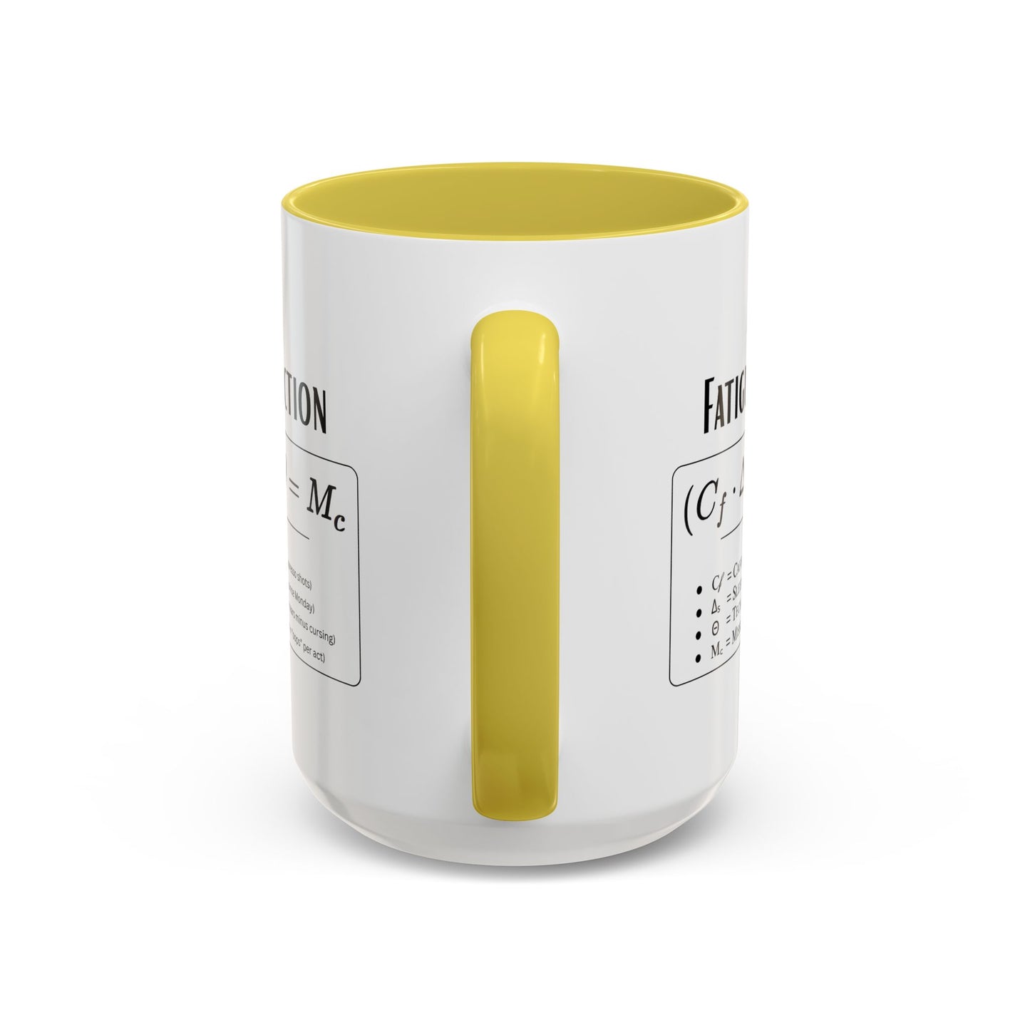 Theatre Math - Tech Week Fatigue Function Mug - Funny Theater Science Coffee Cup | Director Mug, Drama Teacher Humor (11oz & 15oz)