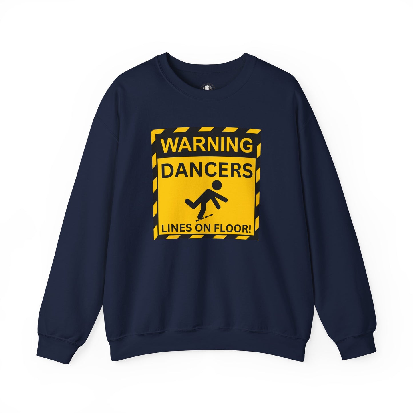 Dance Theme Sweatshirt, Trip Hazard Lines, Dancer Caution, Apparel for Dancers, Crewneck Jumper, Dance Class Clothing