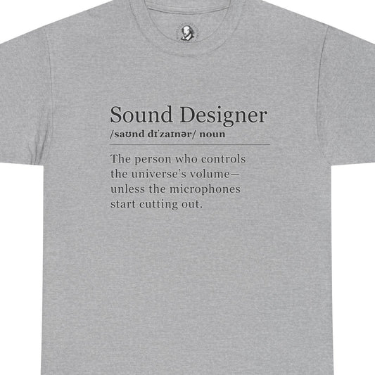 Theater Definitions: Sound Designer, Unisex Tee, Performing Arts Shirt, Theater Lover Gift, Drama Teacher Tee, Actor Gift