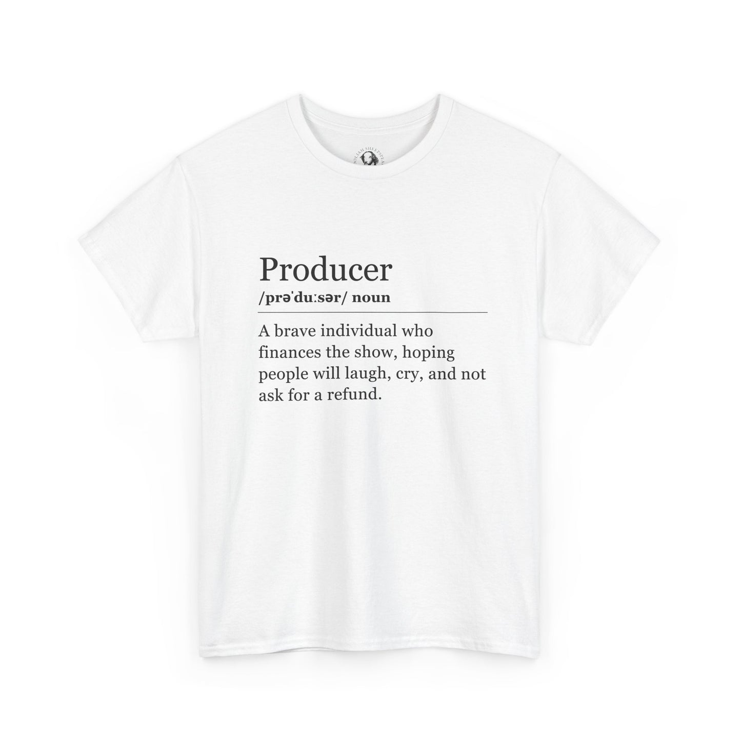 Theater Definitions: Producer, Unisex Tee, Performing Arts Shirt, Theater Lover Gift, Drama Teacher Tee, Actor Gift