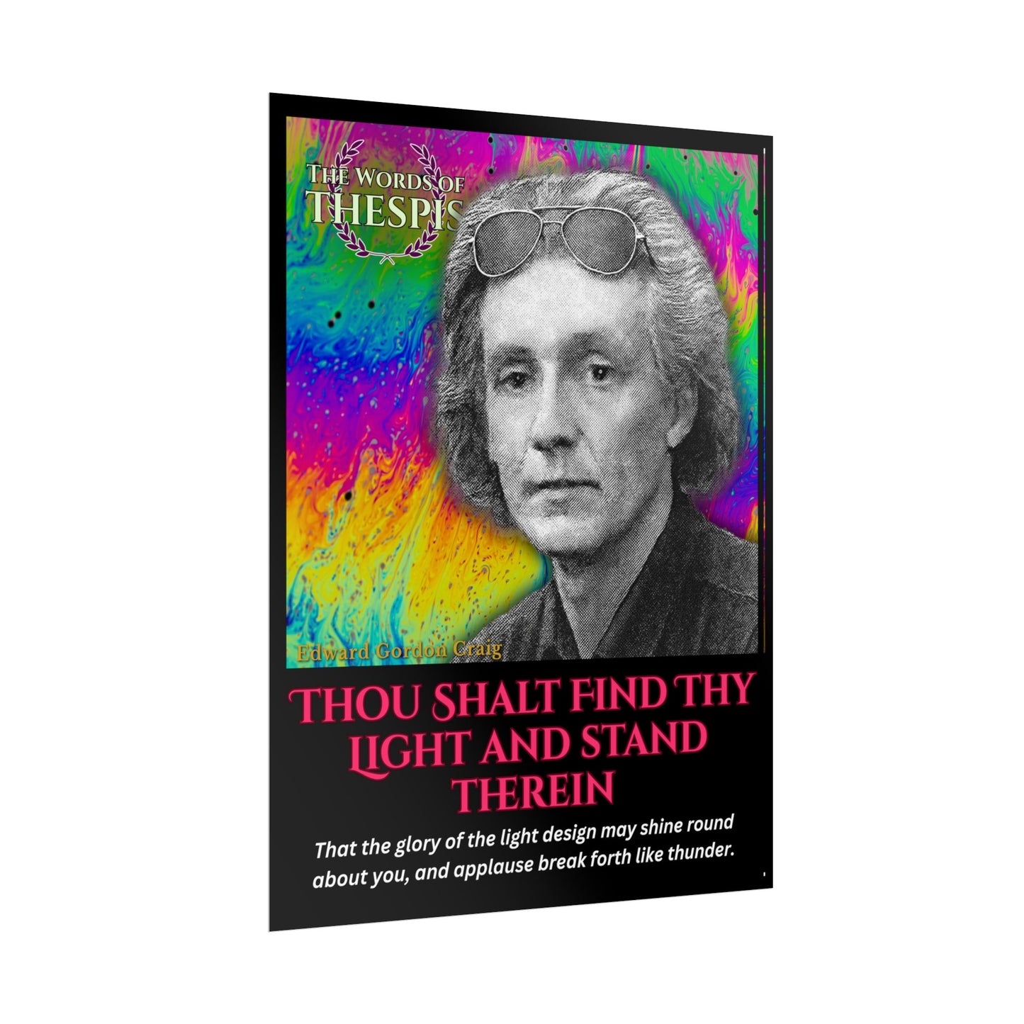 Actor Commandments Print - "Thou Shalt Find Thy Light And Stand Therein" - Funny Theatre Wall Art, Gifts for Actors, Drama Teachers