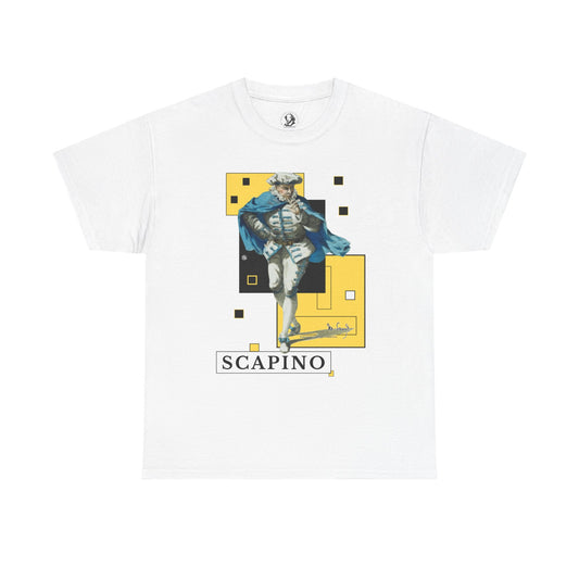 Scapino Commedia dell'Arte Graphic Tee - Mischievous Theater Character Shirt - Vintage Art Drama Tee - Gift for Actors & Performers