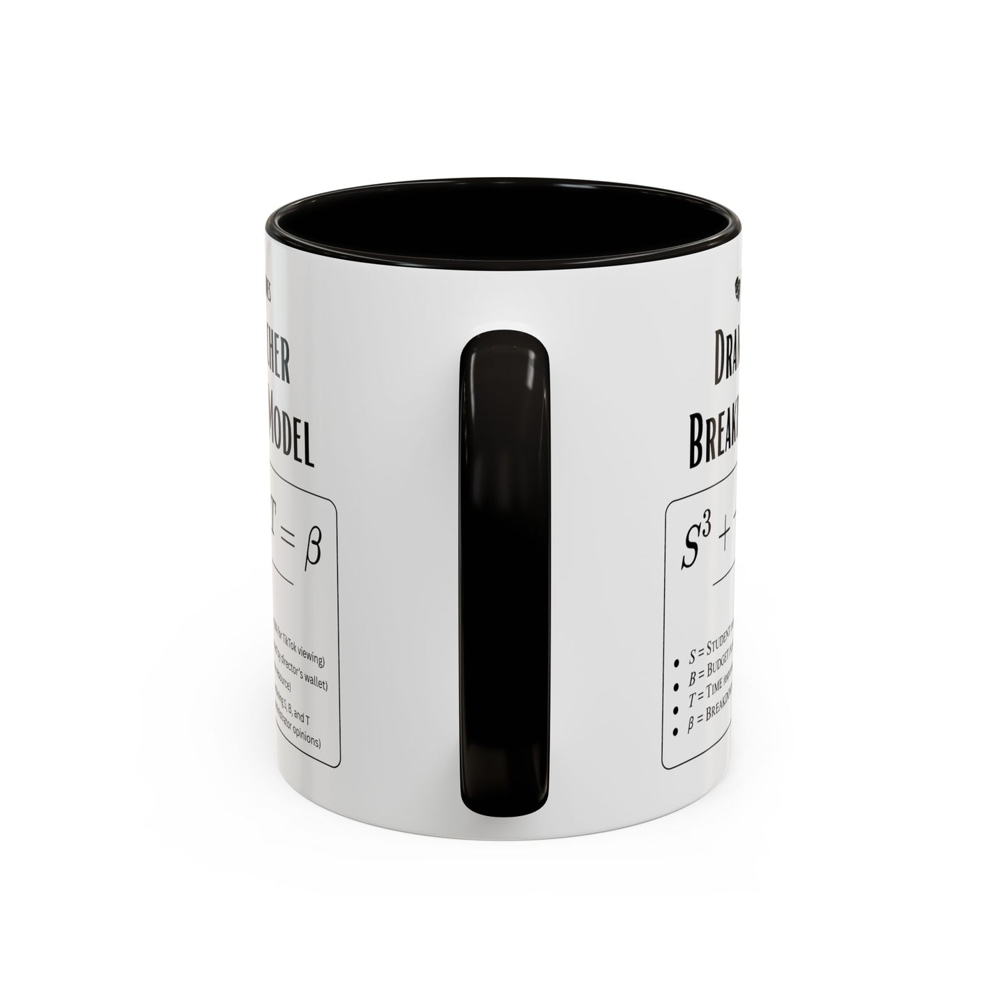 Theatre Math - Drama Teacher Breakdown Formula Mug - Funny Theater Science Joke Coffee Cup for Directors & Educators (11oz / 15oz)