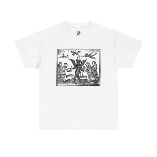 Vintage Poppets and Witchs Woodcut T-Shirt - Gothic Occult Witchcraft Print Tee, Unisex Tee, Witchy Tee, Halloween Shirt, Occult Clothing