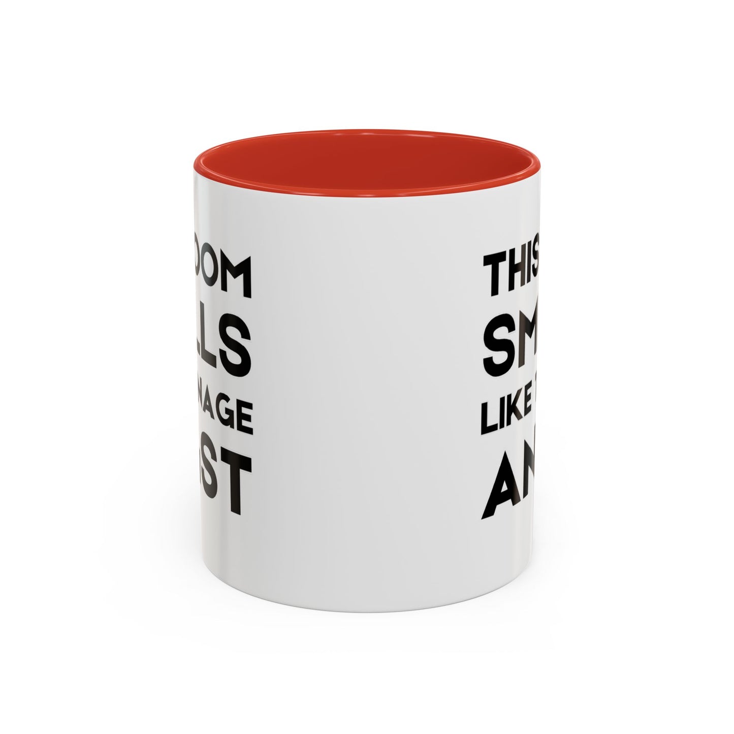 This Room Smells Like Teenage Angst - Classroom Clapback: Accent Coffee Mug (11, 15oz)