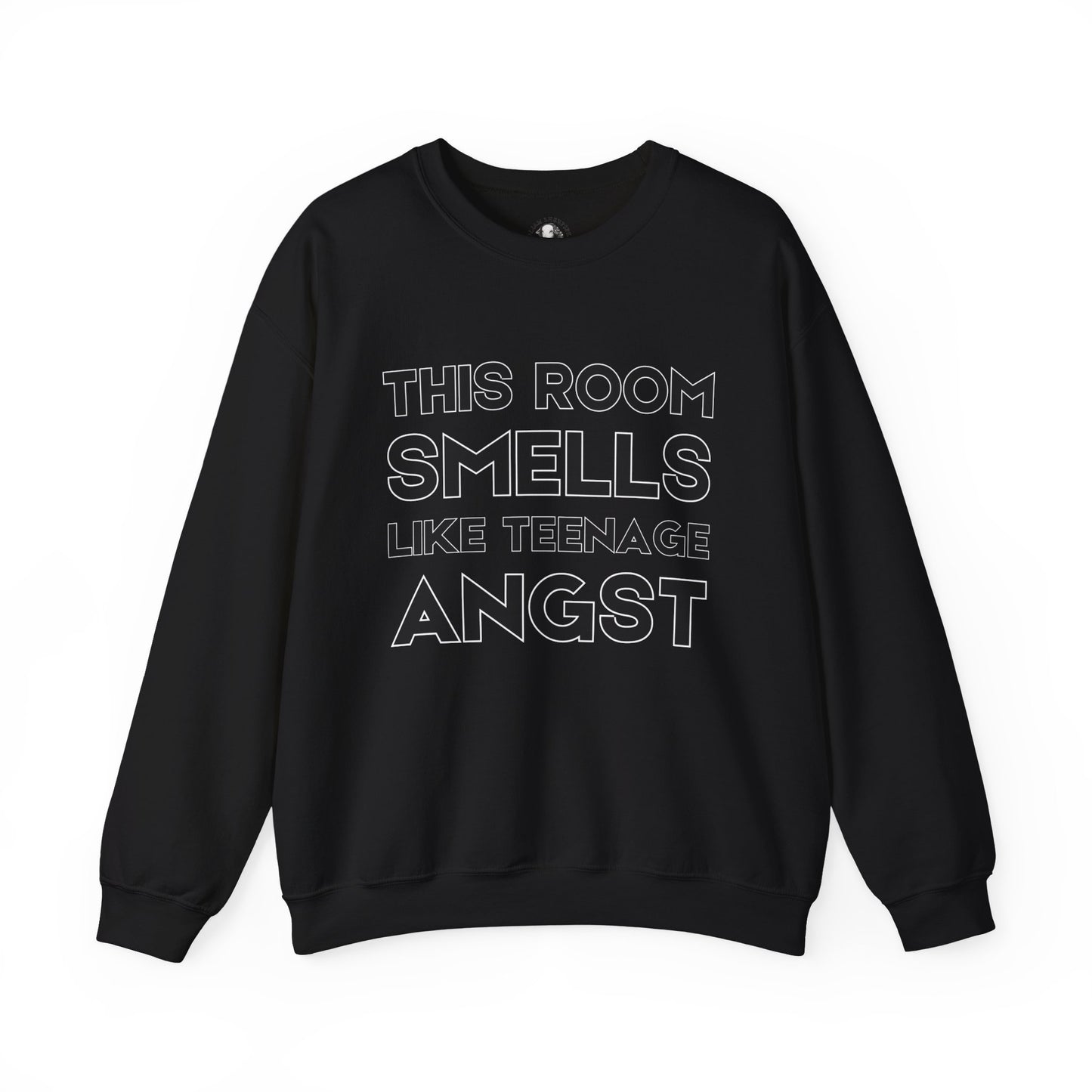 Funny Teacher Gift - This Room Smells Like Teenage Angst - Teacher's Whispered Words Sweatshirt, Funny Educator Gift, School Staff Apparel