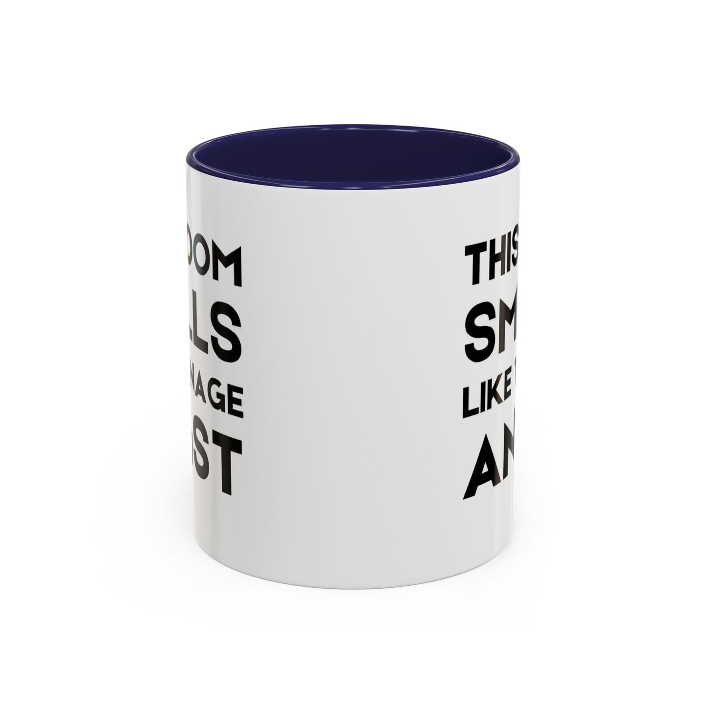 This Room Smells Like Teenage Angst - Classroom Clapback: Accent Coffee Mug (11, 15oz)