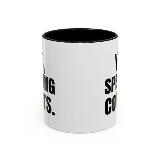 Yes, Spelling Counts - Classroom Clapback: Accent Coffee Mug (11, 15oz)