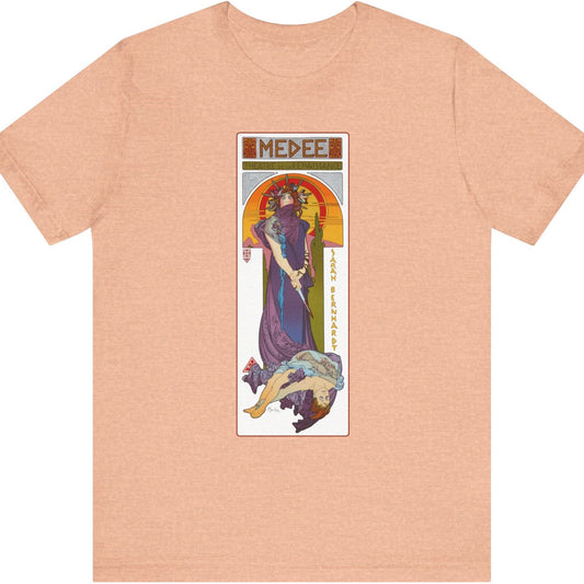 Sarah Bernhardt Medea T-Shirt - Alphonse Mucha Art Nouveau Design | Bella+Canvas 3001 | Limited Edition | Free Shipping