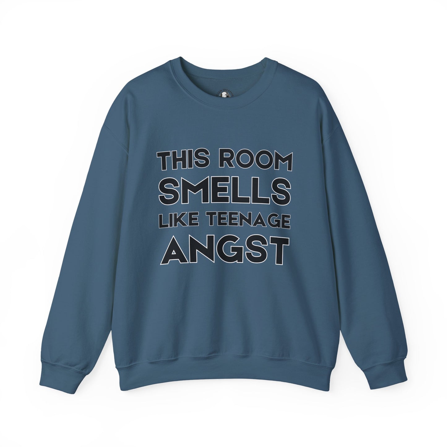 Funny Teacher Gift - This Room Smells Like Teenage Angst - Teacher's Whispered Words Sweatshirt, Funny Educator Gift, School Staff Apparel
