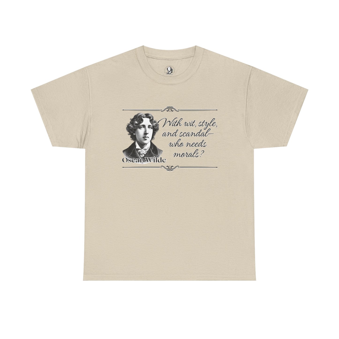Oscar Wilde Quote T-Shirt, Playful Literary Tee, Unisex Cotton Shirt, Cheeky Statement Top, Gift for Book Lovers, Theater Lover's Apparel