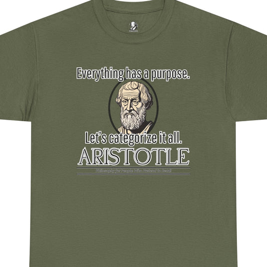 Aristotle Humor Tee - Teleology & Categorization Parody - Ancient Greek Philosophy for Nerdy Tidy People