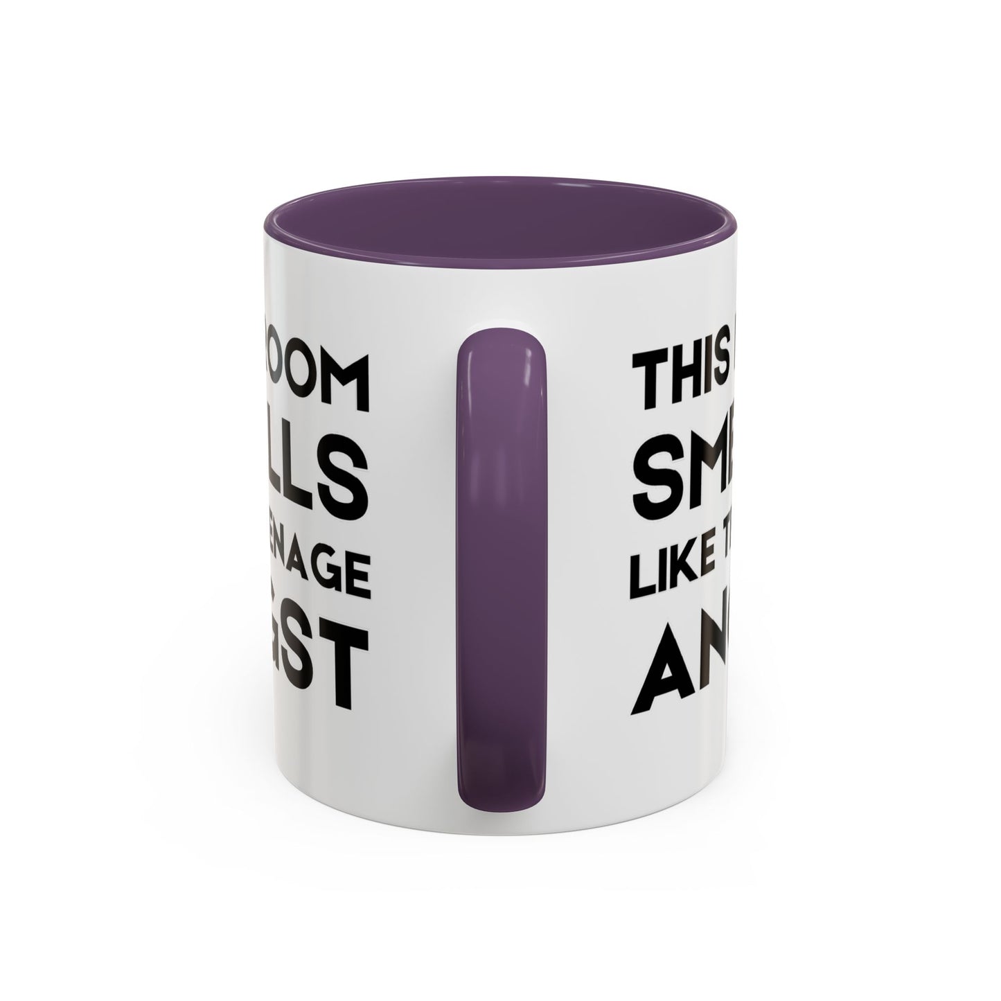 This Room Smells Like Teenage Angst - Classroom Clapback: Accent Coffee Mug (11, 15oz)