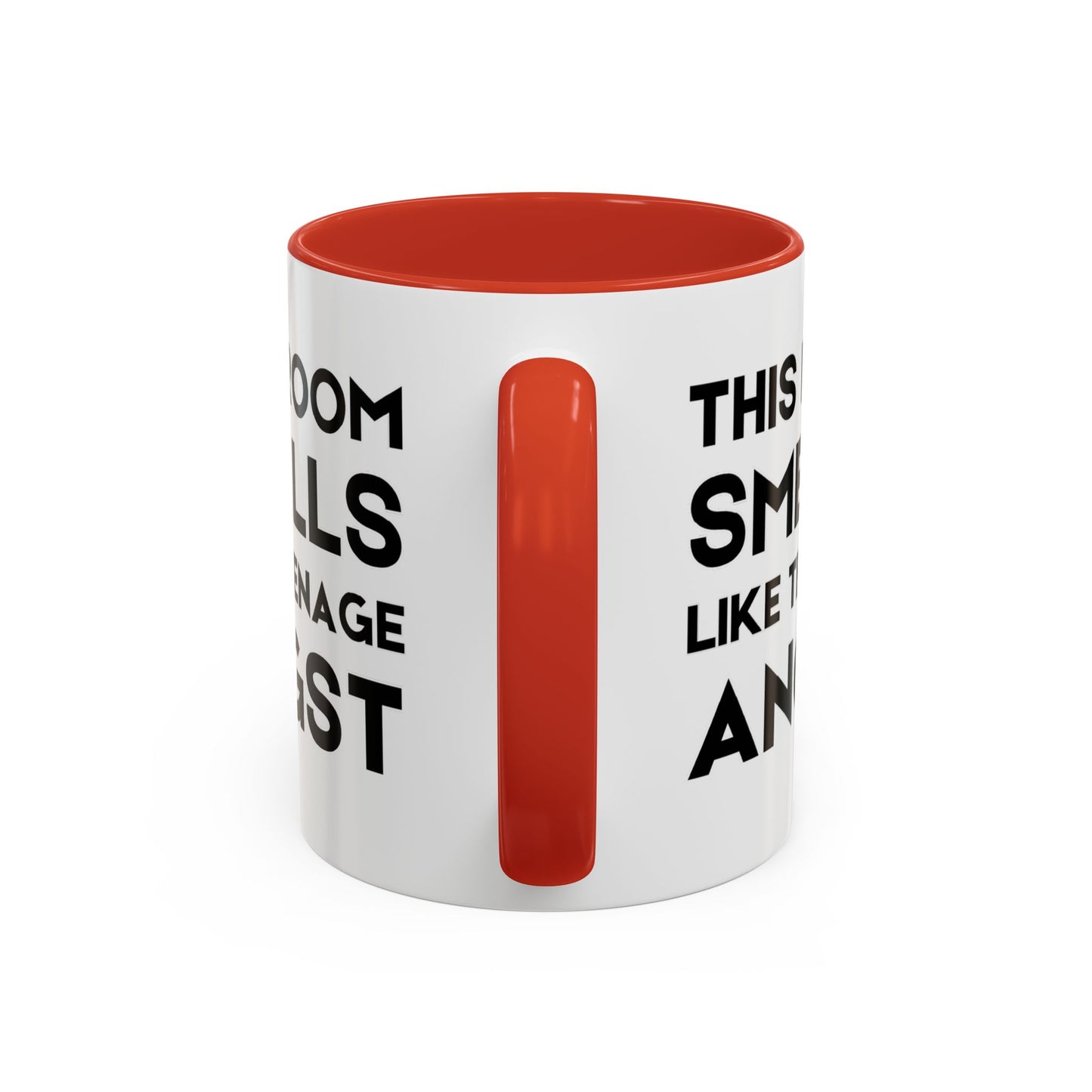 This Room Smells Like Teenage Angst - Classroom Clapback: Accent Coffee Mug (11, 15oz)