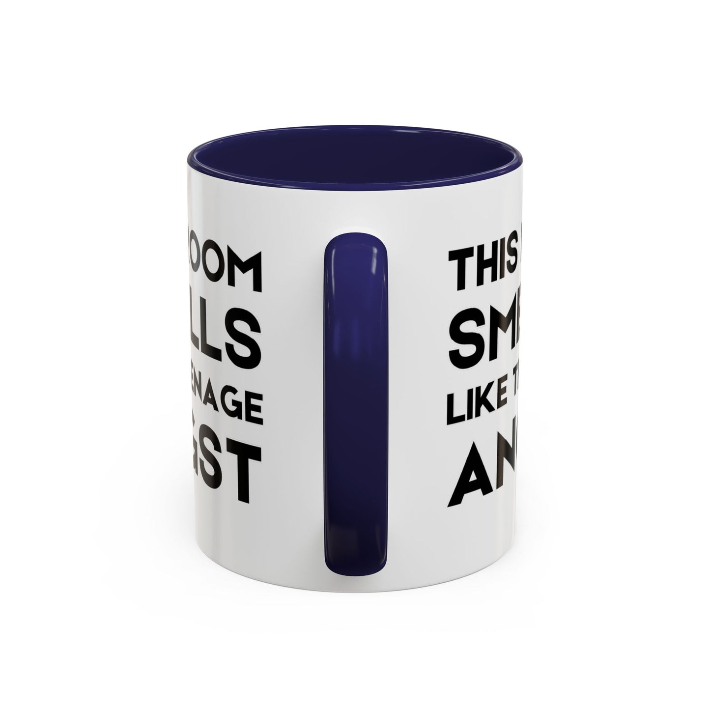 This Room Smells Like Teenage Angst - Classroom Clapback: Accent Coffee Mug (11, 15oz)