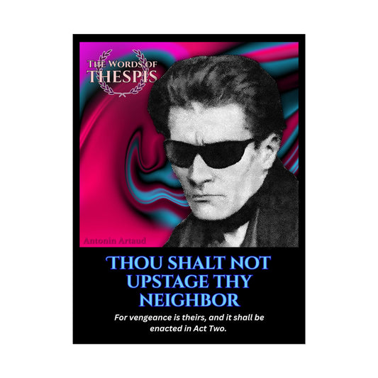 Actor Commandments Print - Funny Theatre Wall Art, Gifts for Actors, Stage Managers, Drama Teachers, & Theatre Lovers