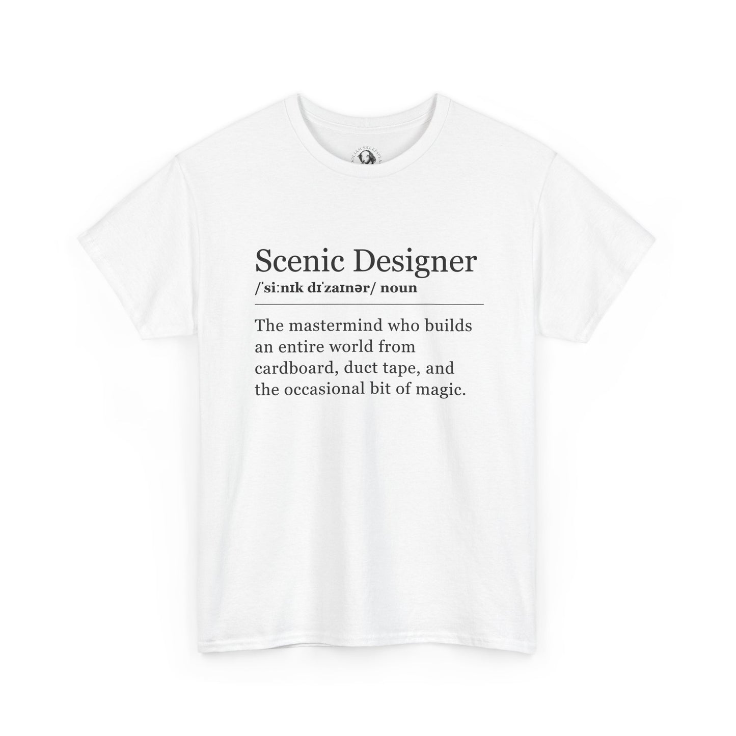Theater Definitions: Scene Designer, Unisex Tee, Performing Arts Shirt, Theater Lover Gift, Drama Teacher Tee, Designer Gift