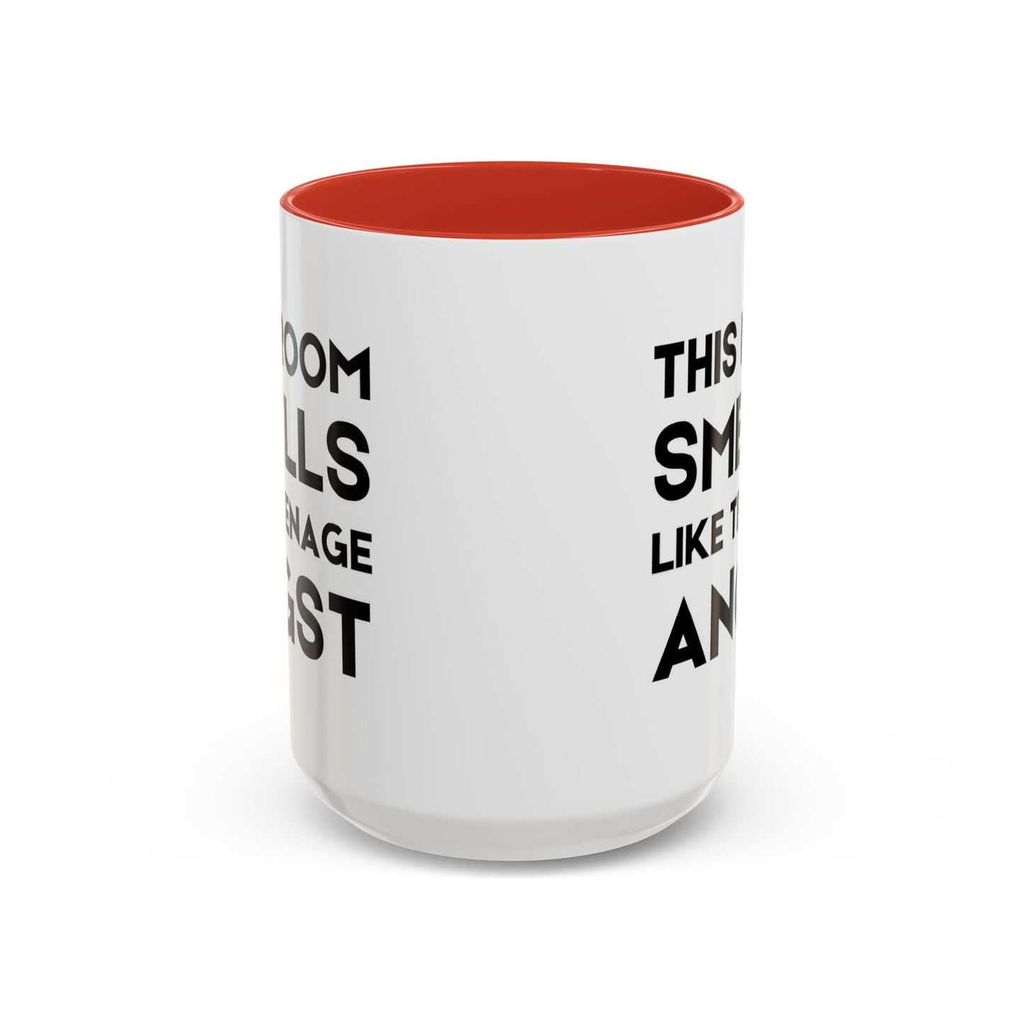 This Room Smells Like Teenage Angst - Classroom Clapback: Accent Coffee Mug (11, 15oz)