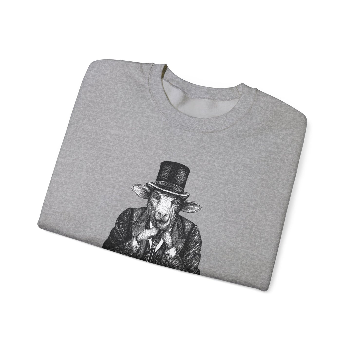 Baa, Humbug Scrooge Twist Crewneck Sweatshirt - Funny Christmas Unisex Jumper, Xmas Gift, Holiday Apparel, Novelty Clothing, Winter Top