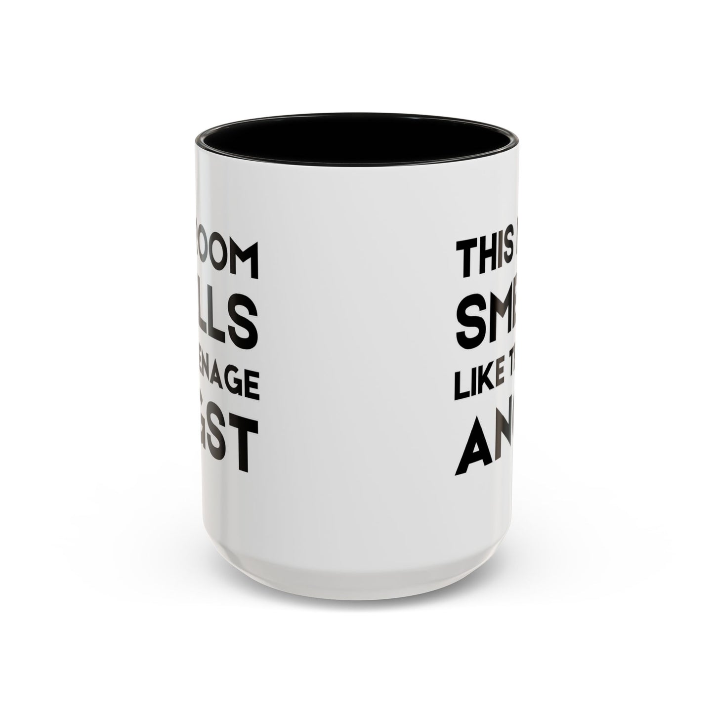 This Room Smells Like Teenage Angst - Classroom Clapback: Accent Coffee Mug (11, 15oz)
