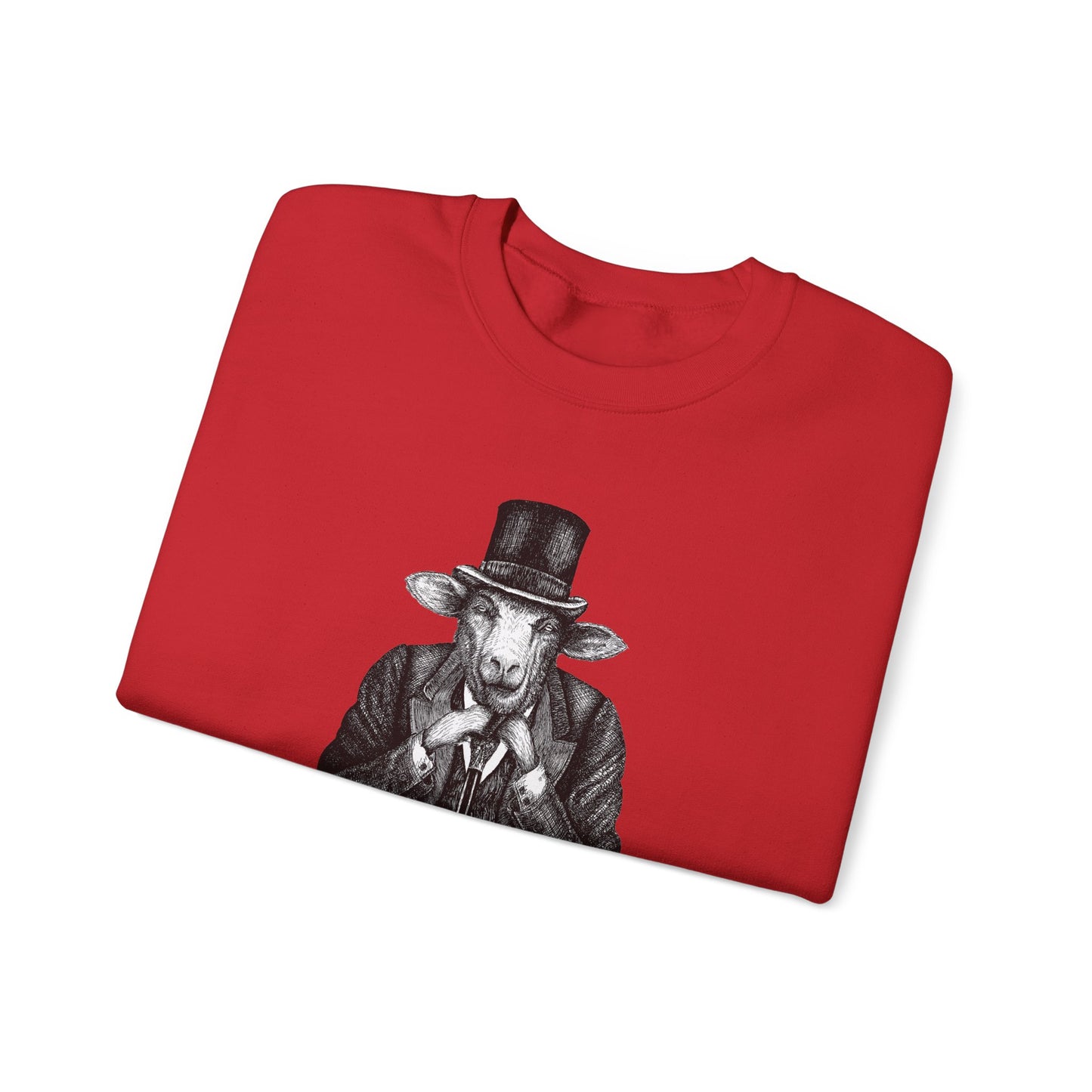 Baa, Humbug Scrooge Twist Crewneck Sweatshirt - Funny Christmas Unisex Jumper, Xmas Gift, Holiday Apparel, Novelty Clothing, Winter Top