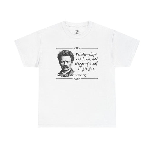 August Strindberg: Hot Writer/Cool Tee  - For Brooders, Dreamers, and Drama Enthusiasts Drama Teacher, Theater Lover Gift, Bookworm Top