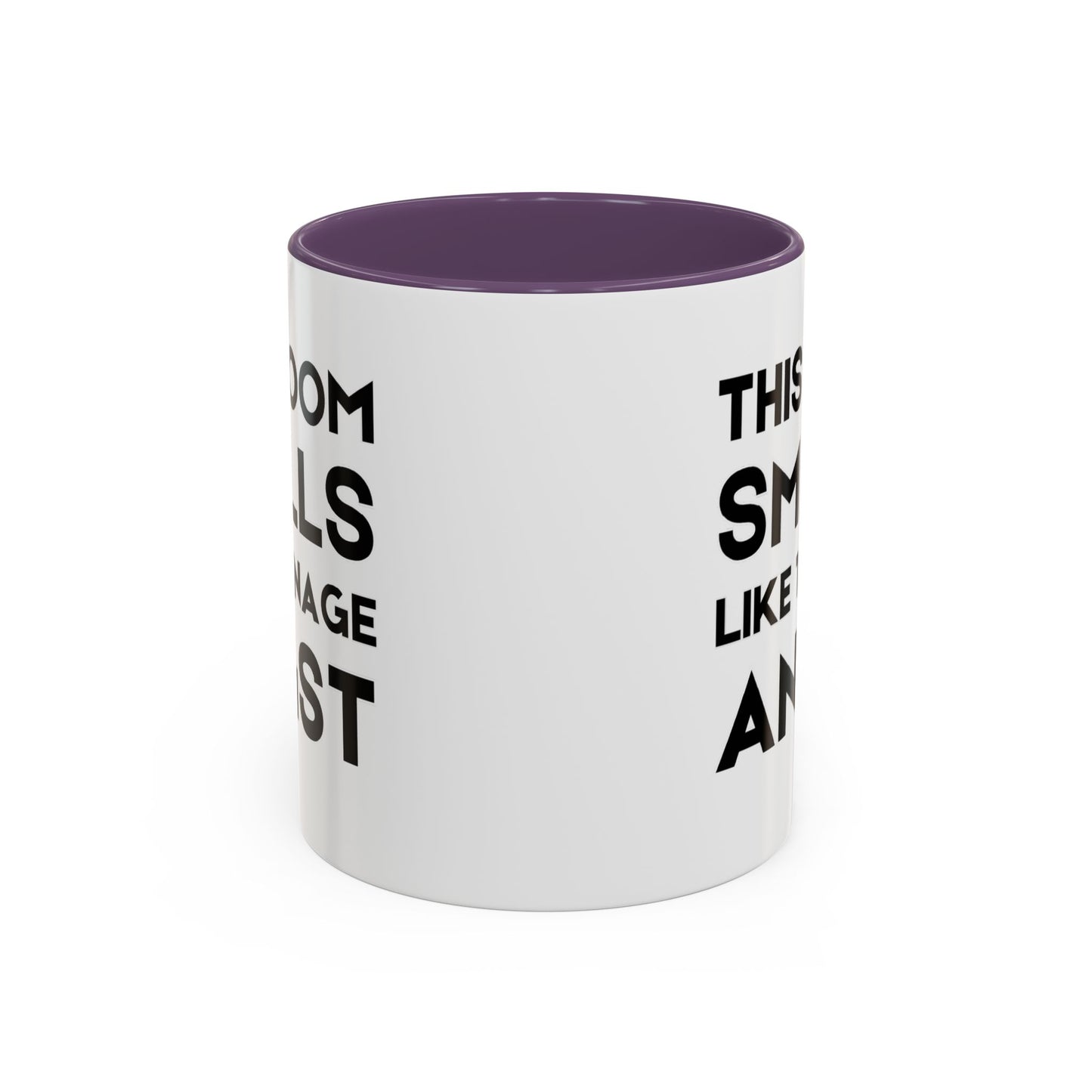 This Room Smells Like Teenage Angst - Classroom Clapback: Accent Coffee Mug (11, 15oz)