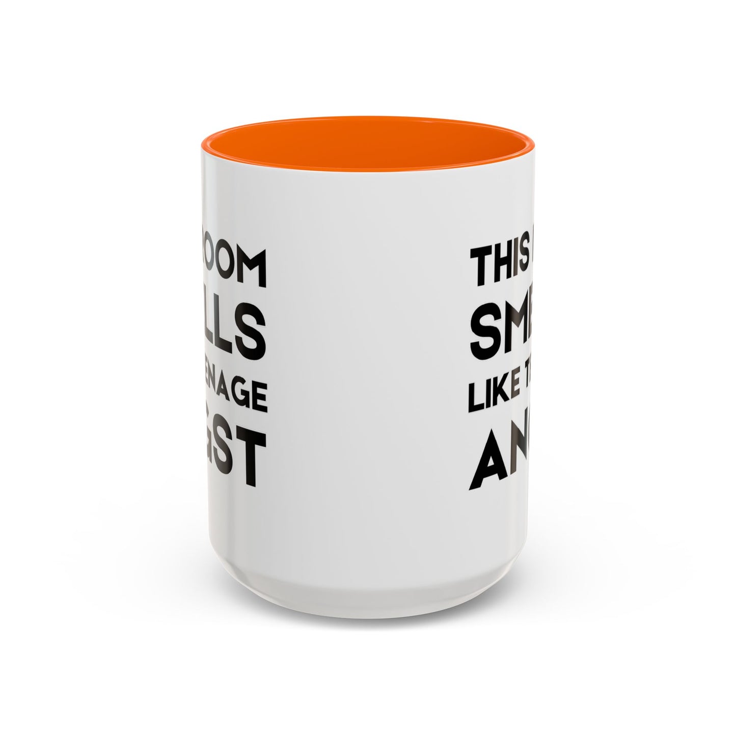 This Room Smells Like Teenage Angst - Classroom Clapback: Accent Coffee Mug (11, 15oz)