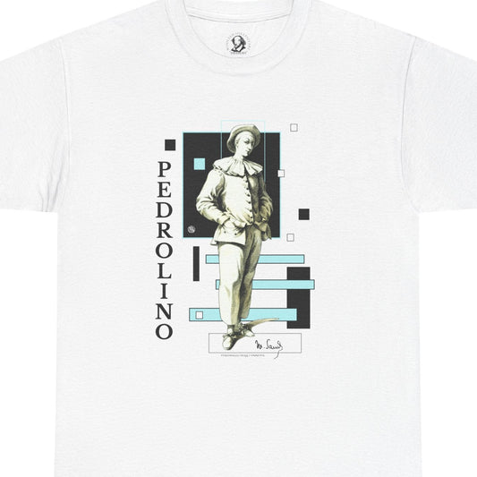 Pedrolino Commedia dell'Arte T-Shirt - Maurice Sand Vintage Theater Character Tee
