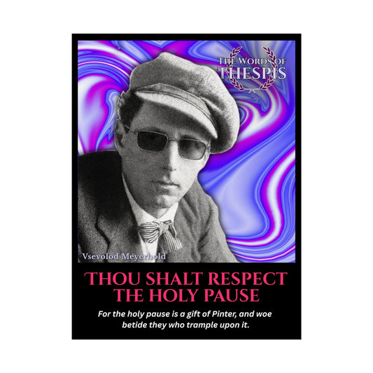 Actor Commandments Print - "Thou Shalt Respect The Holy Pause" - Funny Theatre Wall Art, Gifts for Actors, Drama Teachers
