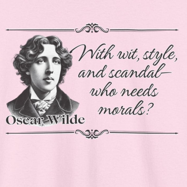 Oscar Wilde Quote T-Shirt, Playful Literary Tee, Unisex Cotton Shirt, Cheeky Statement Top, Gift for Book Lovers, Theater Lover's Apparel
