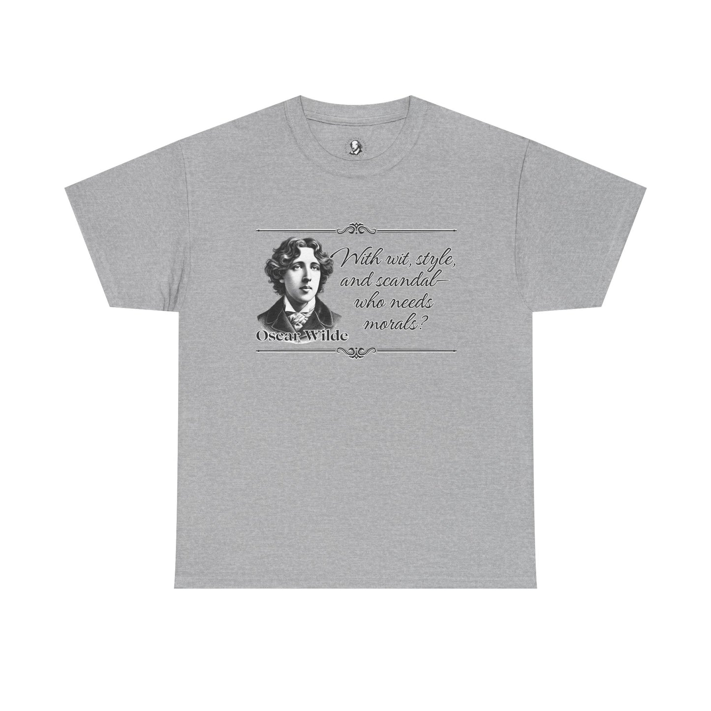 Oscar Wilde Quote T-Shirt, Playful Literary Tee, Unisex Cotton Shirt, Cheeky Statement Top, Gift for Book Lovers, Theater Lover's Apparel