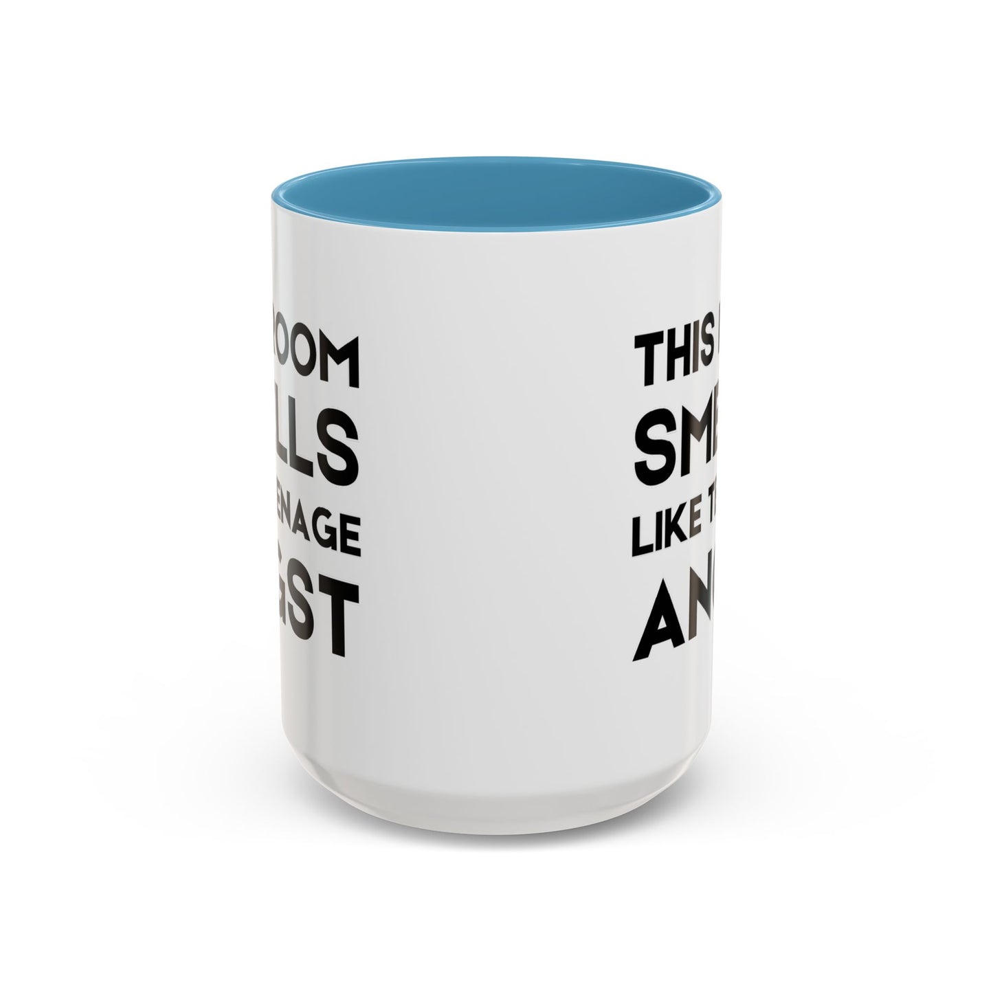 This Room Smells Like Teenage Angst - Classroom Clapback: Accent Coffee Mug (11, 15oz)