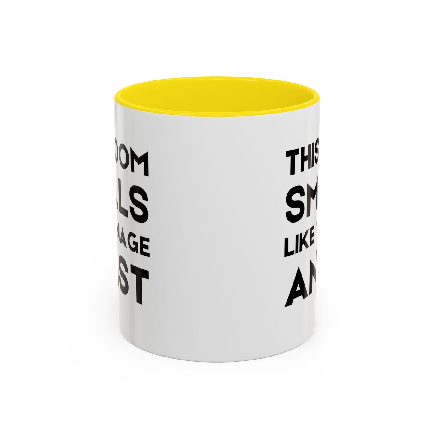 This Room Smells Like Teenage Angst - Classroom Clapback: Accent Coffee Mug (11, 15oz)