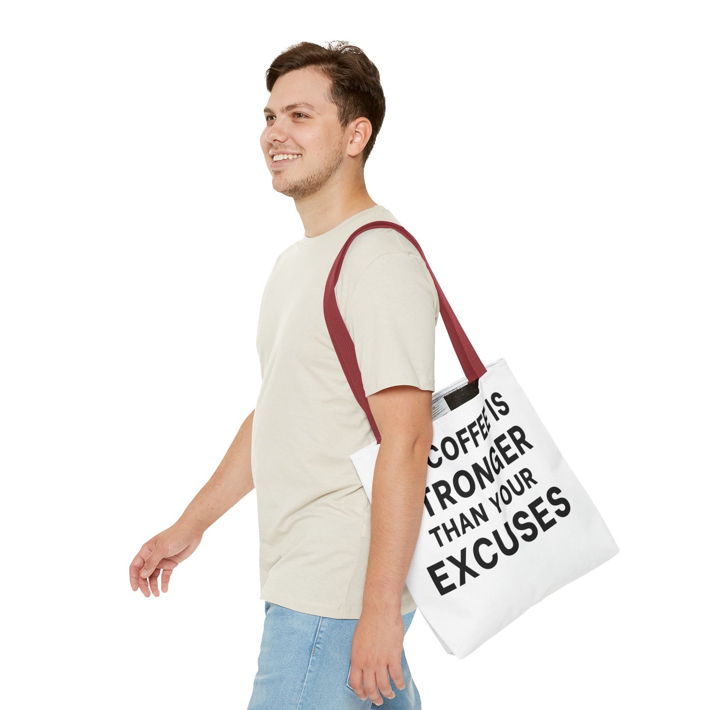 My Coffee Is Stronger Than Your Excuses - Classroom Clapback: Funny Teacher Tote Bag