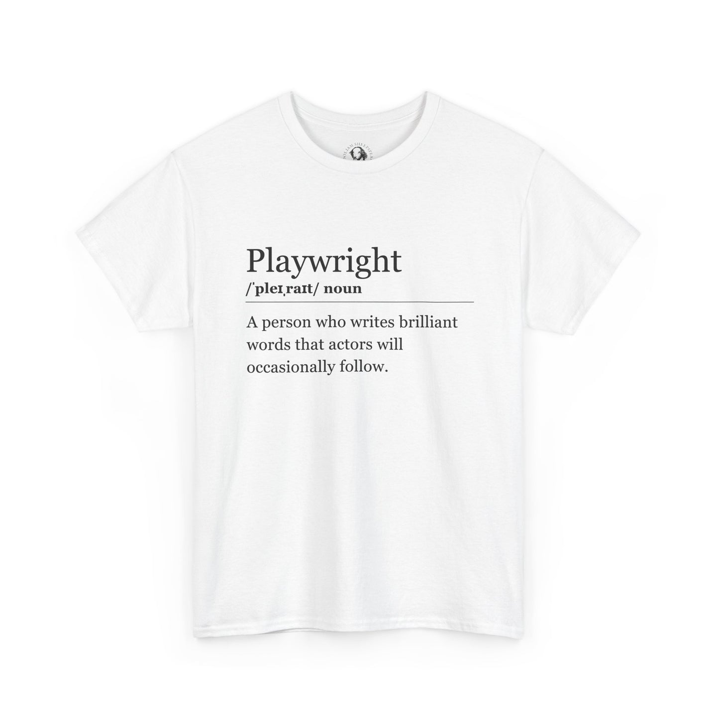 Playwright Definition Shirt - Funny Theater Tee for Writers, Drama Teachers, Script Lovers, Unisex Gift
