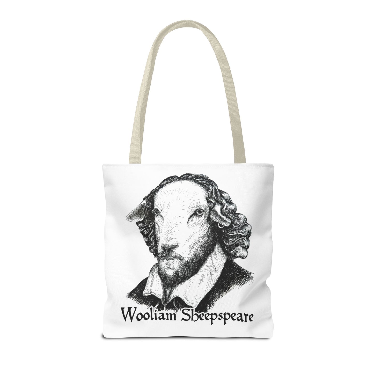 Shakespeare Sheep Tote Bag, Wooliam Sheepspeare, Baaard of Avon, Fun Functional Carryall, Literary Gift, Book Lover Bag