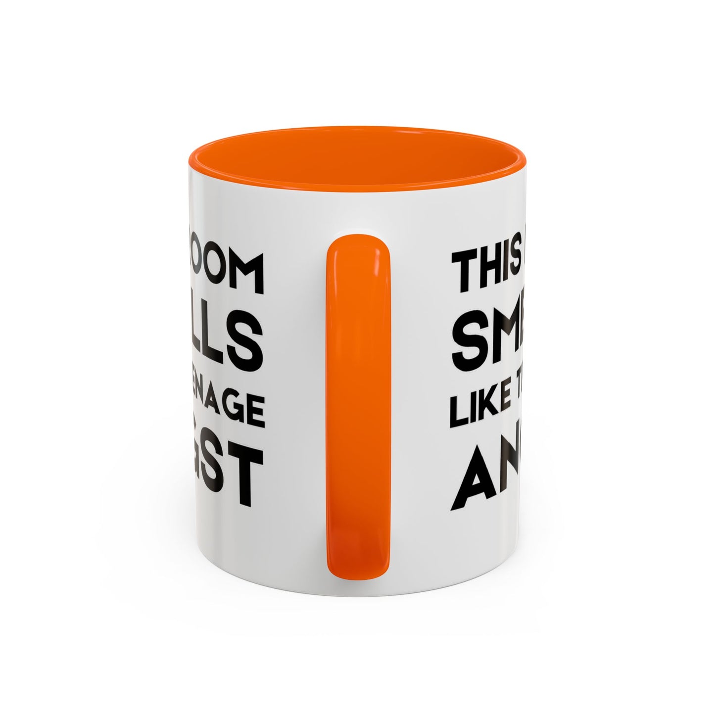 This Room Smells Like Teenage Angst - Classroom Clapback: Accent Coffee Mug (11, 15oz)