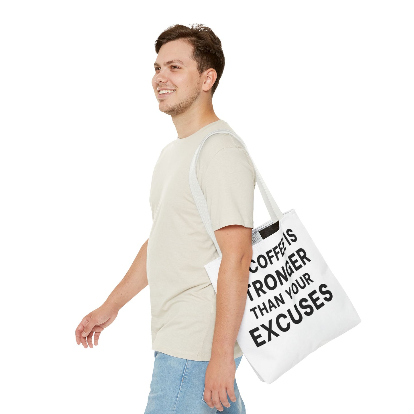 My Coffee Is Stronger Than Your Excuses - Classroom Clapback: Funny Teacher Tote Bag