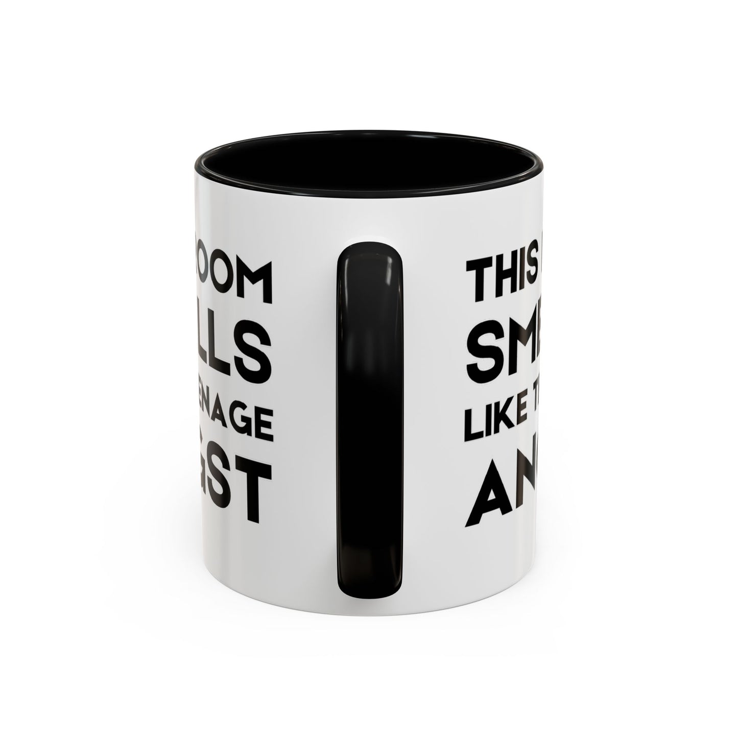 This Room Smells Like Teenage Angst - Classroom Clapback: Accent Coffee Mug (11, 15oz)